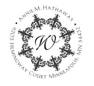 Custom Monogram Address Stamp