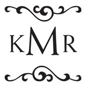 Custom Square Monogram Stamp