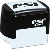 Order a PSI 3255 Self-Inking Rubber Stamp. It is a Premium Pre-inked stamp that is good for about 20,000 impressions before needing more ink.