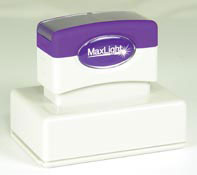 Order a MaxLight XL2-165 pre-inked rubber stamp.