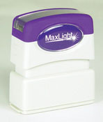 Order a MaxLight XL2-75 pre-inked rubber stamp.